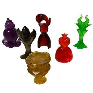 Disney Villainous Game Mover Complete Set of 6 Tokens Cake Toppers Decor 2019‎